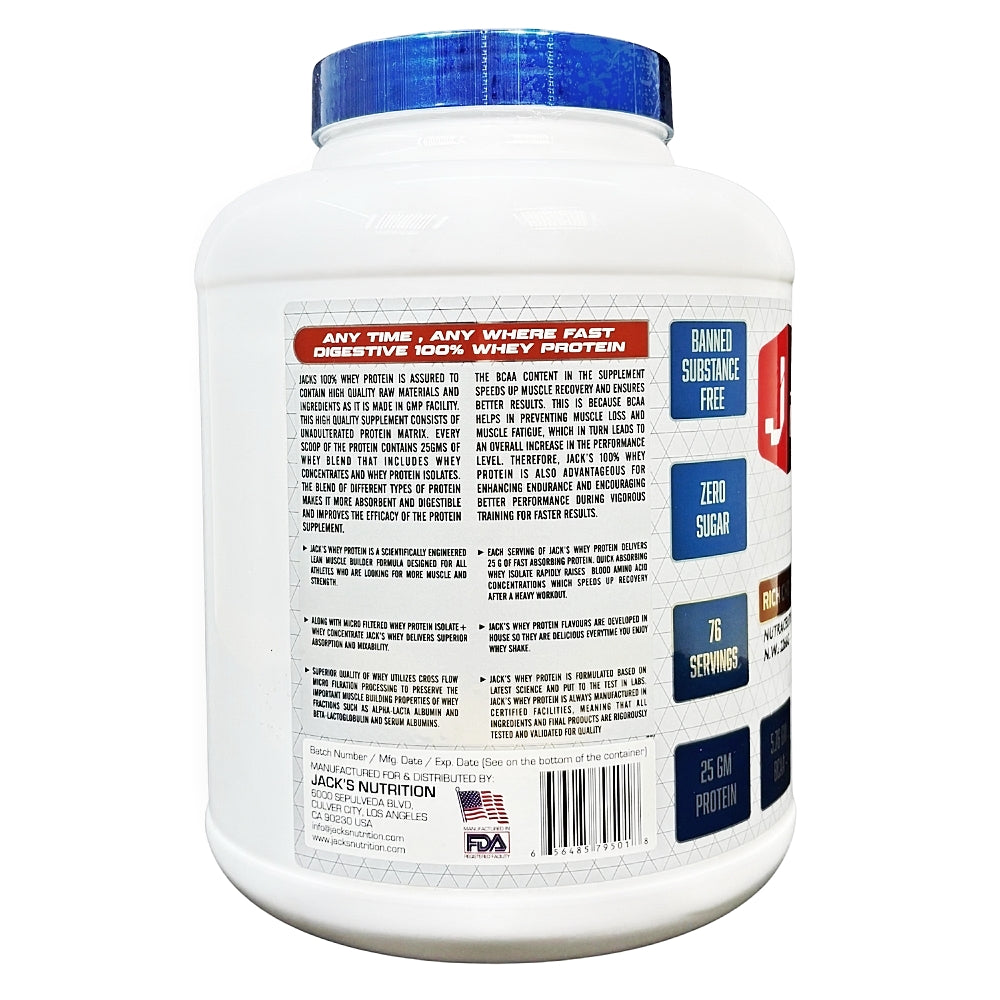 Jack's Nutrition 100% Whey Protein Matrix 2.37 Kg