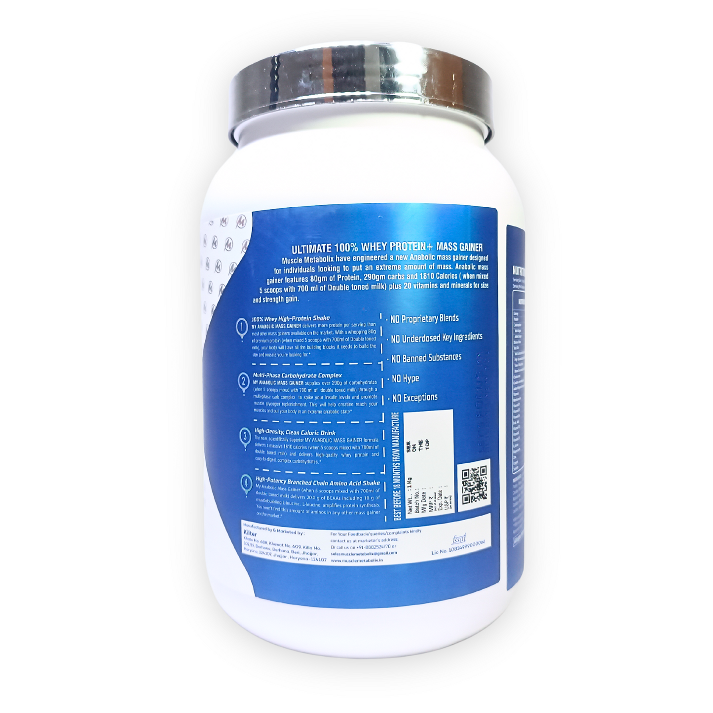 Muscle Metabolix Anabolic Mass Gainer 1 Kg