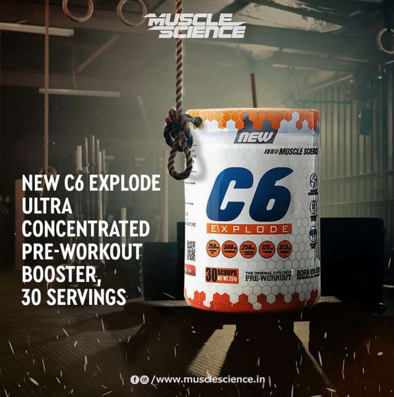 Muscle Science C6 Explode 30 Servings