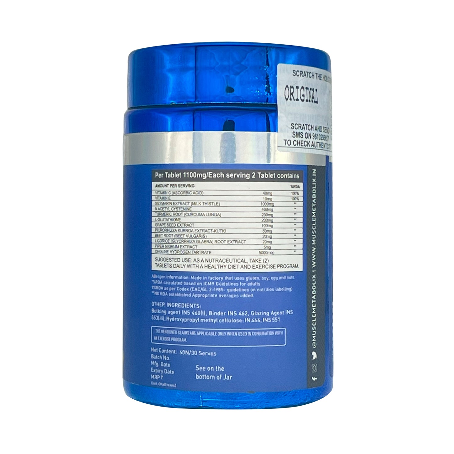 Muscle Metabolix Liver Detox Formula (Tablets-60)