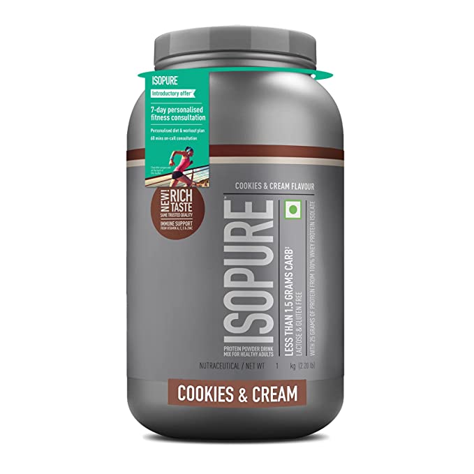 Isopure Low Carb Whey Protein Isolate Powder 1 kg