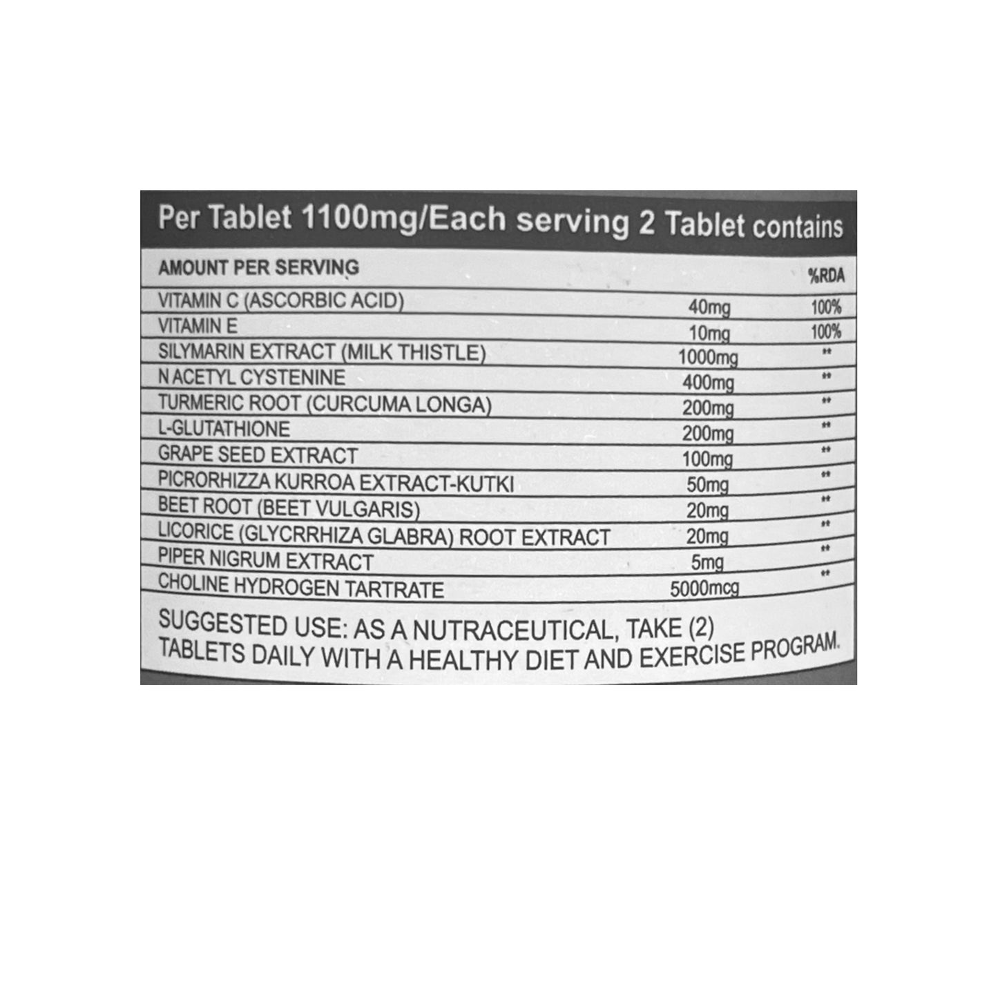 Muscle Metabolix Liver Detox Formula (Tablets-60)