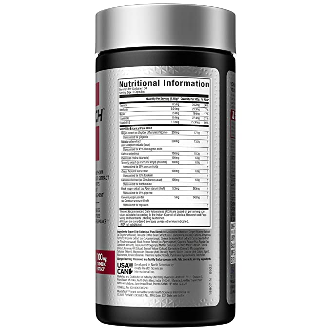 MuscleTech Hydroxycut Elite Fat Burner 100 Tablet