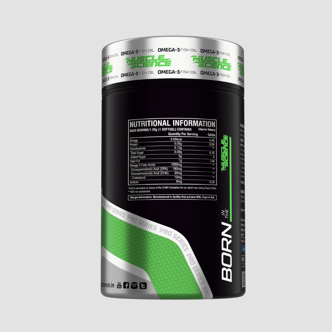 Muscle Science Omega 3 Fish Oil Softgel