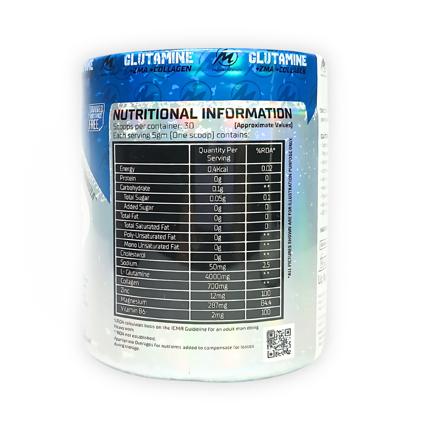 Muscle Metabolix Glutamine+ZMA+Collagen 30 Serving