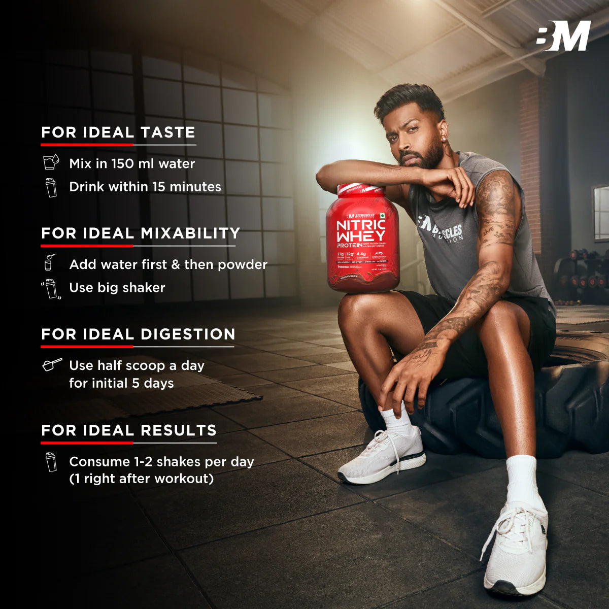 Big Muscles Nutrition Nitric Whey Protein 2Kg