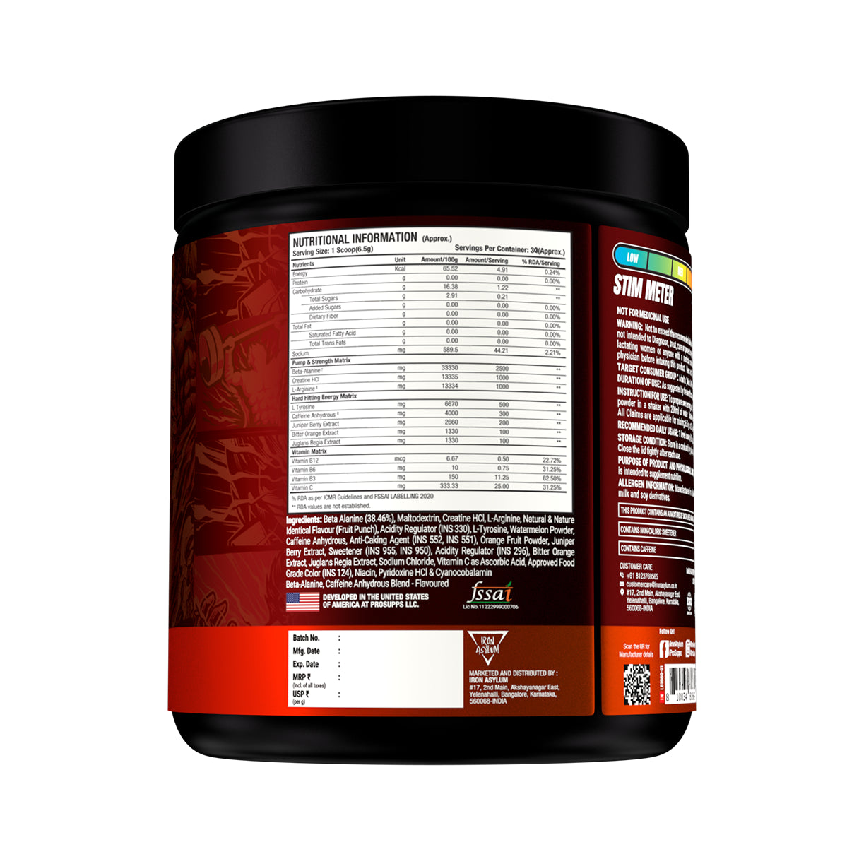 ProSupps Hyde Xtreme Hard-Hitting Energy Pre Workout 30 Serving