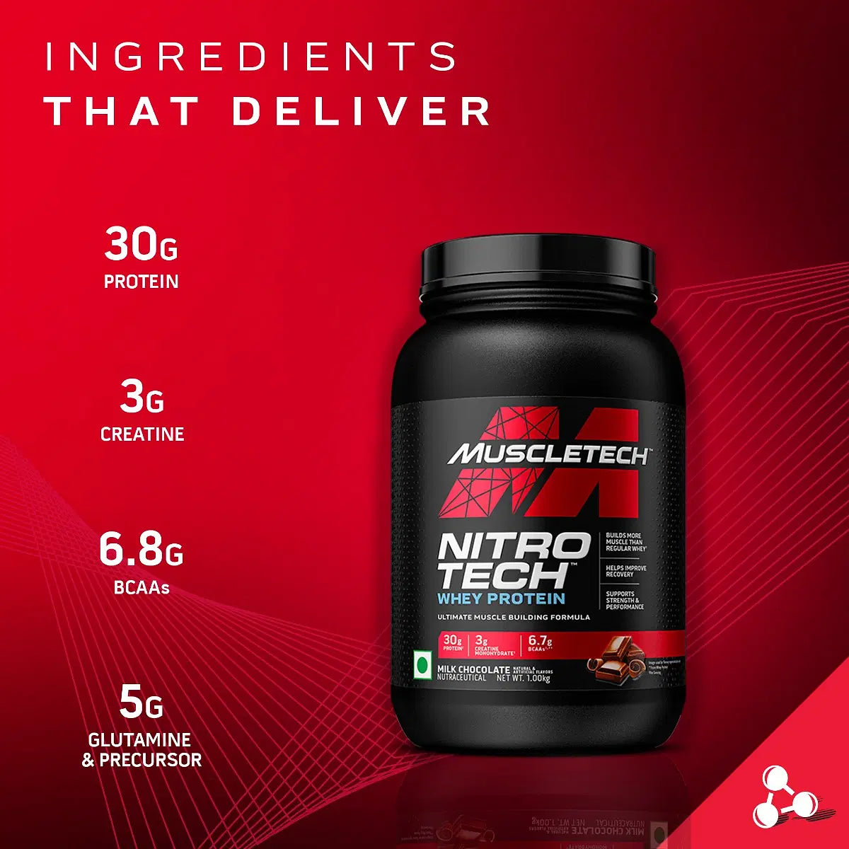 MuscleTech Nitrotech Whey Protein 1.8kg