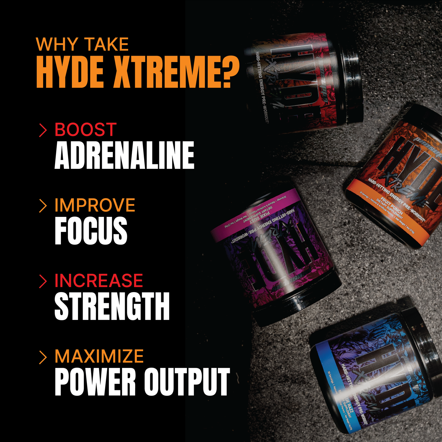 ProSupps Hyde Xtreme Hard-Hitting Energy Pre Workout 30 Serving
