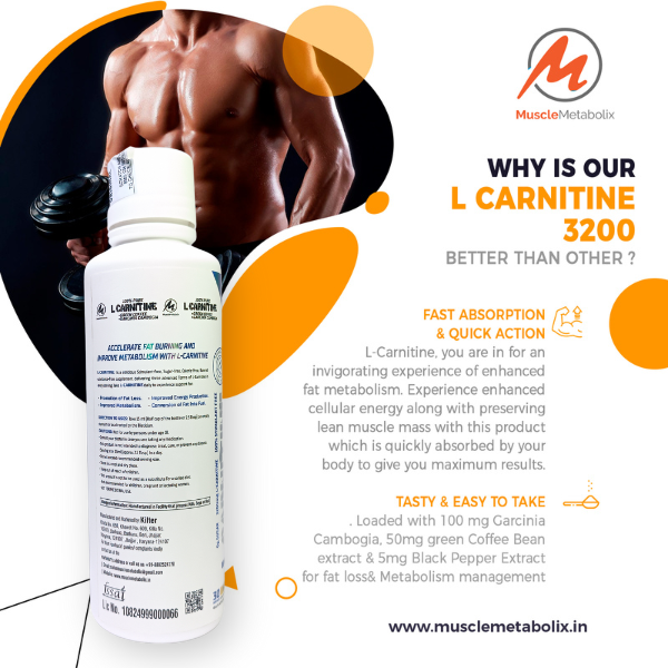 Muscle Metabolix L Carnitine 3200mg