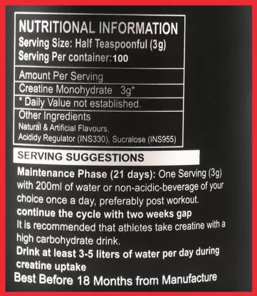Muscle Science Creatine Micronized - 50 Servings