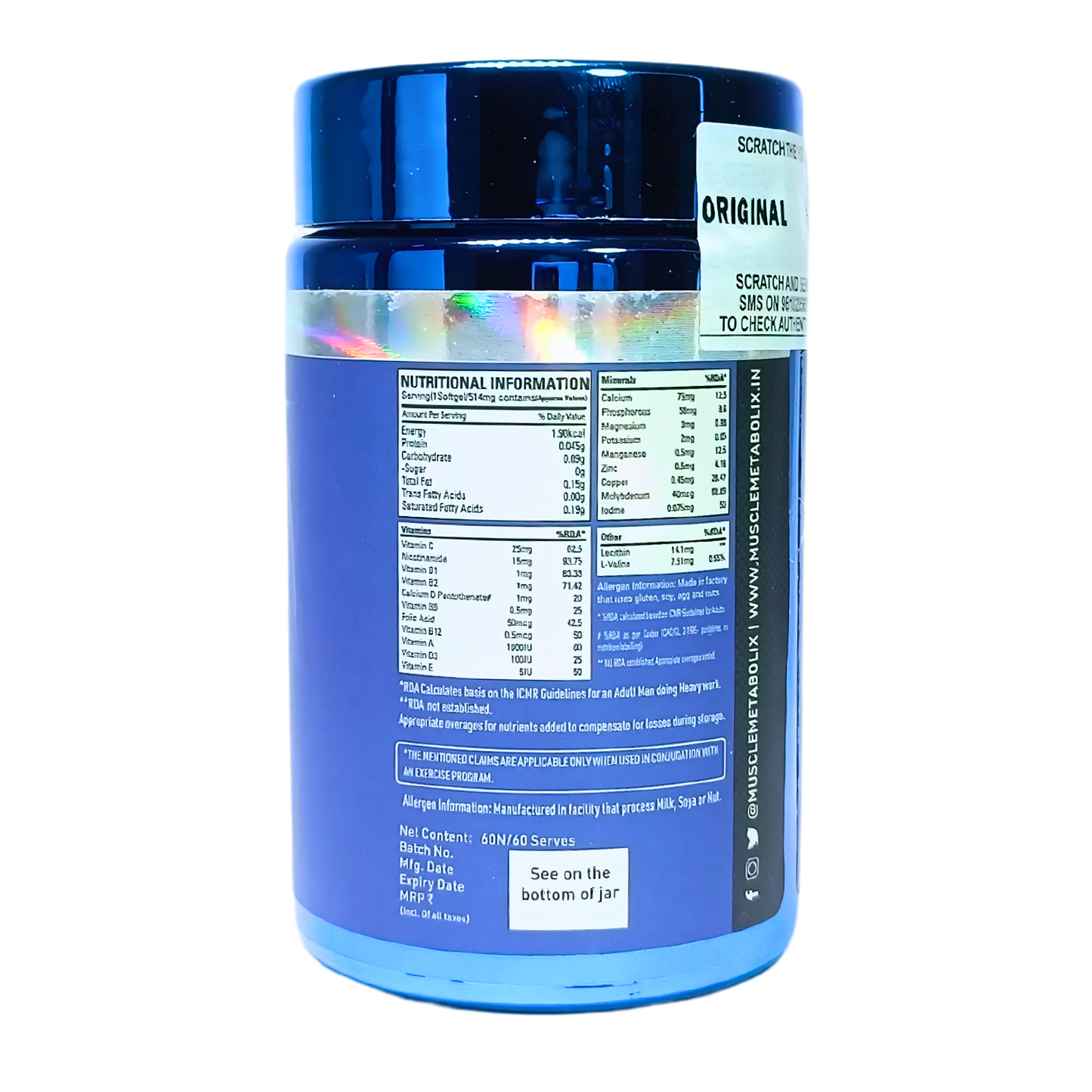 Muscle Metabolix Multi Vitamin (Softgel-60)