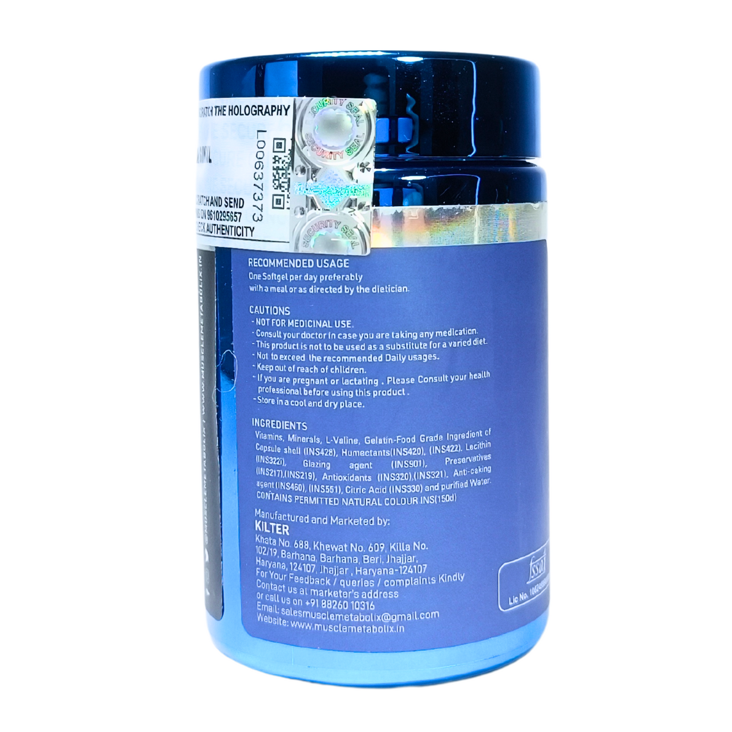 Muscle Metabolix Multi Vitamin (Softgel-60)