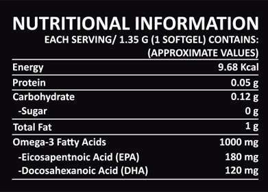Muscle Science Omega 3 Fish Oil Softgel