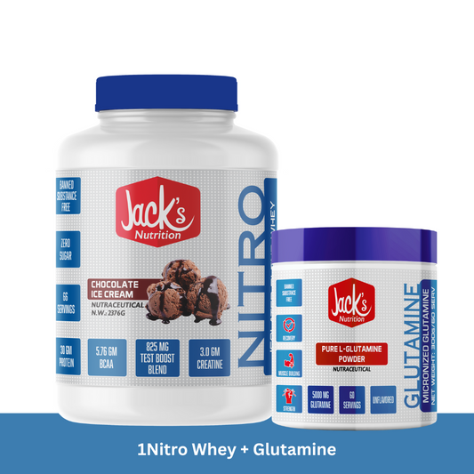 Jacks Nutrition Nitro Whey + Glutamine Combo