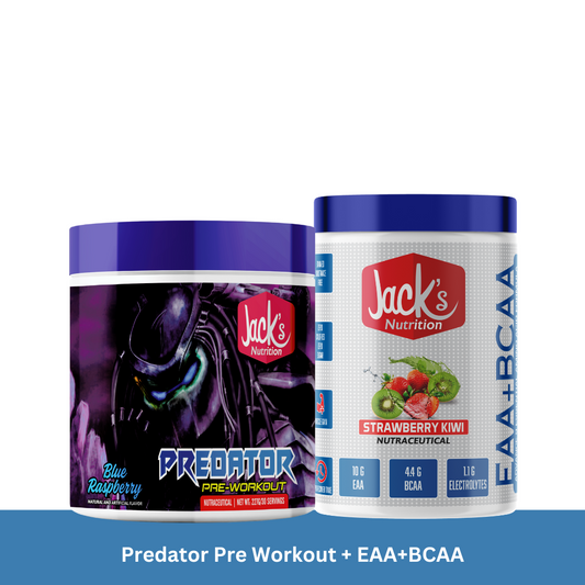 Jacks Nutrition Predator Pre Workout + EAA+BCAA Combo