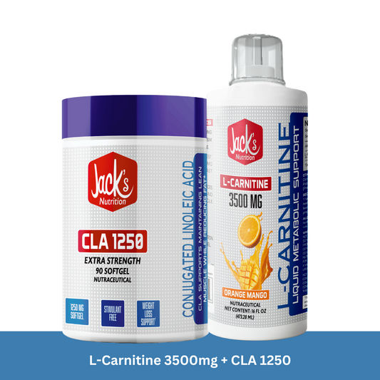 Jacks Nutrition L Carnitine 3500mg + CLA 1250 Combo