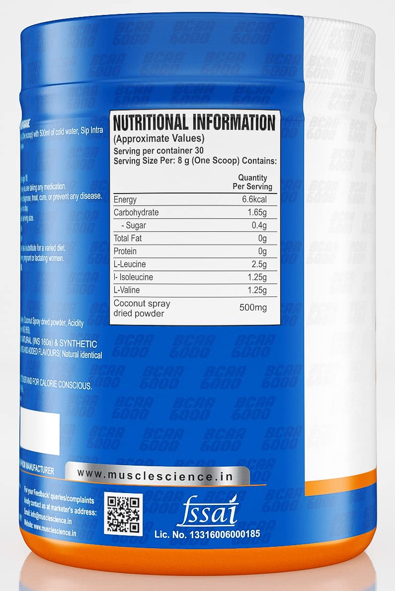 Muscle Science BCAA 6000 - 30 Servings