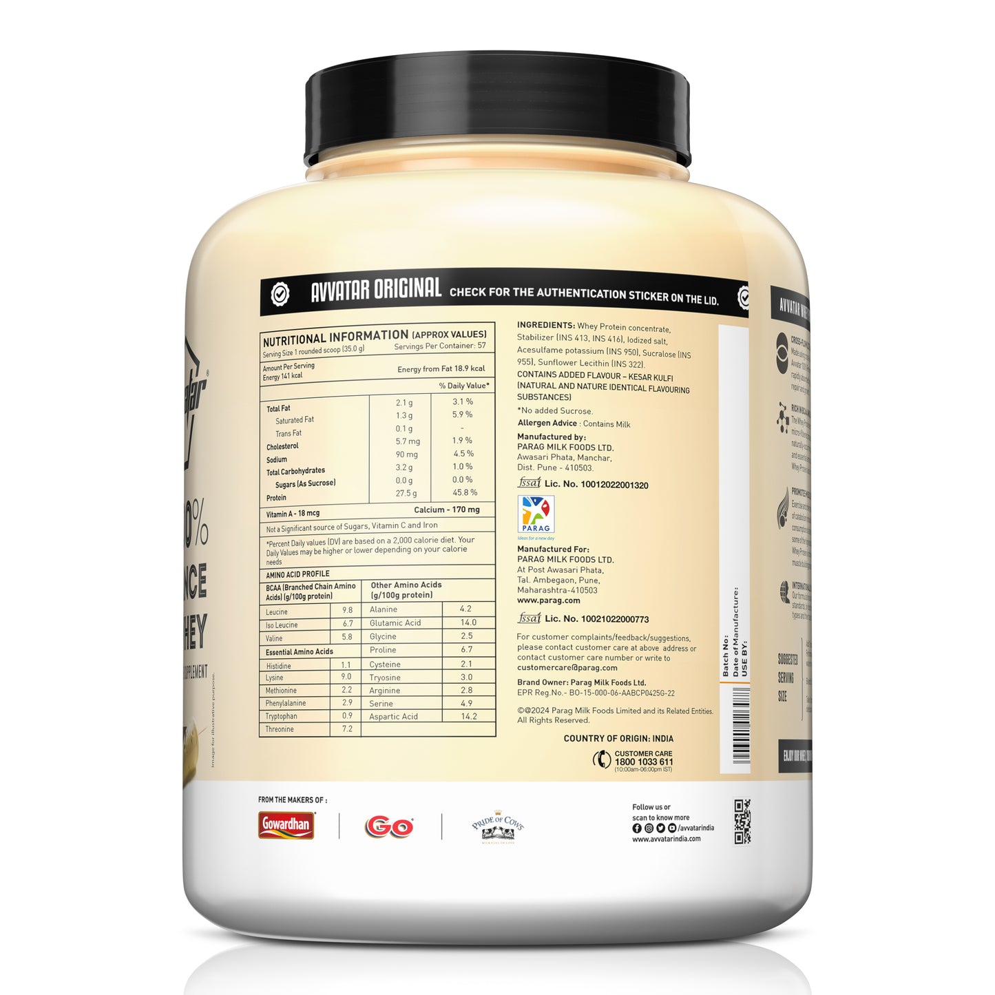 Avvatar 100% Performance Whey 2 KG