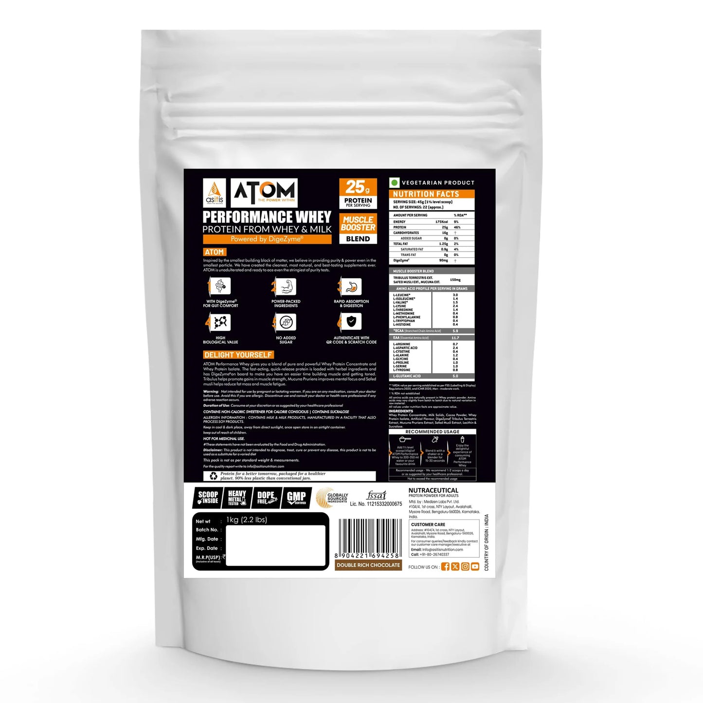 Asitis Atom Whey Protein 1 KG