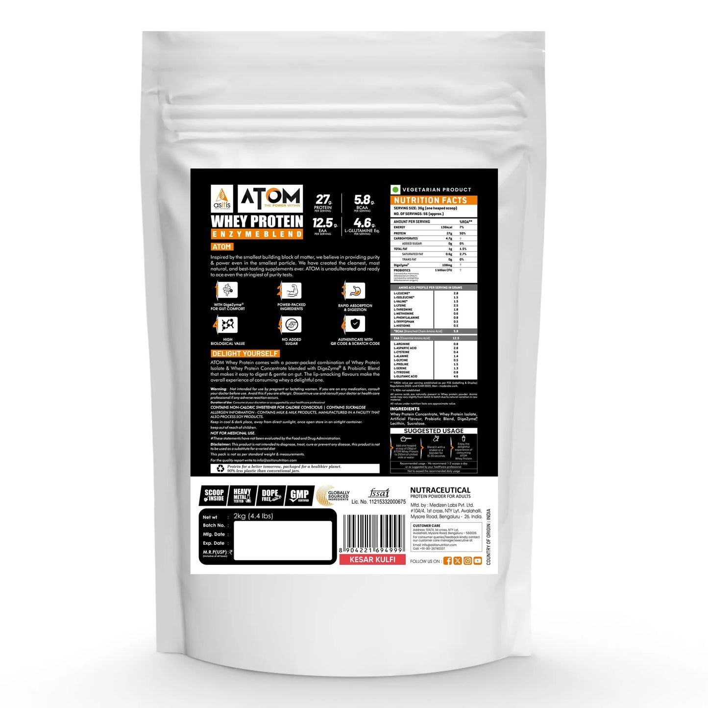 Asitis Atom Whey Protein 2 KG