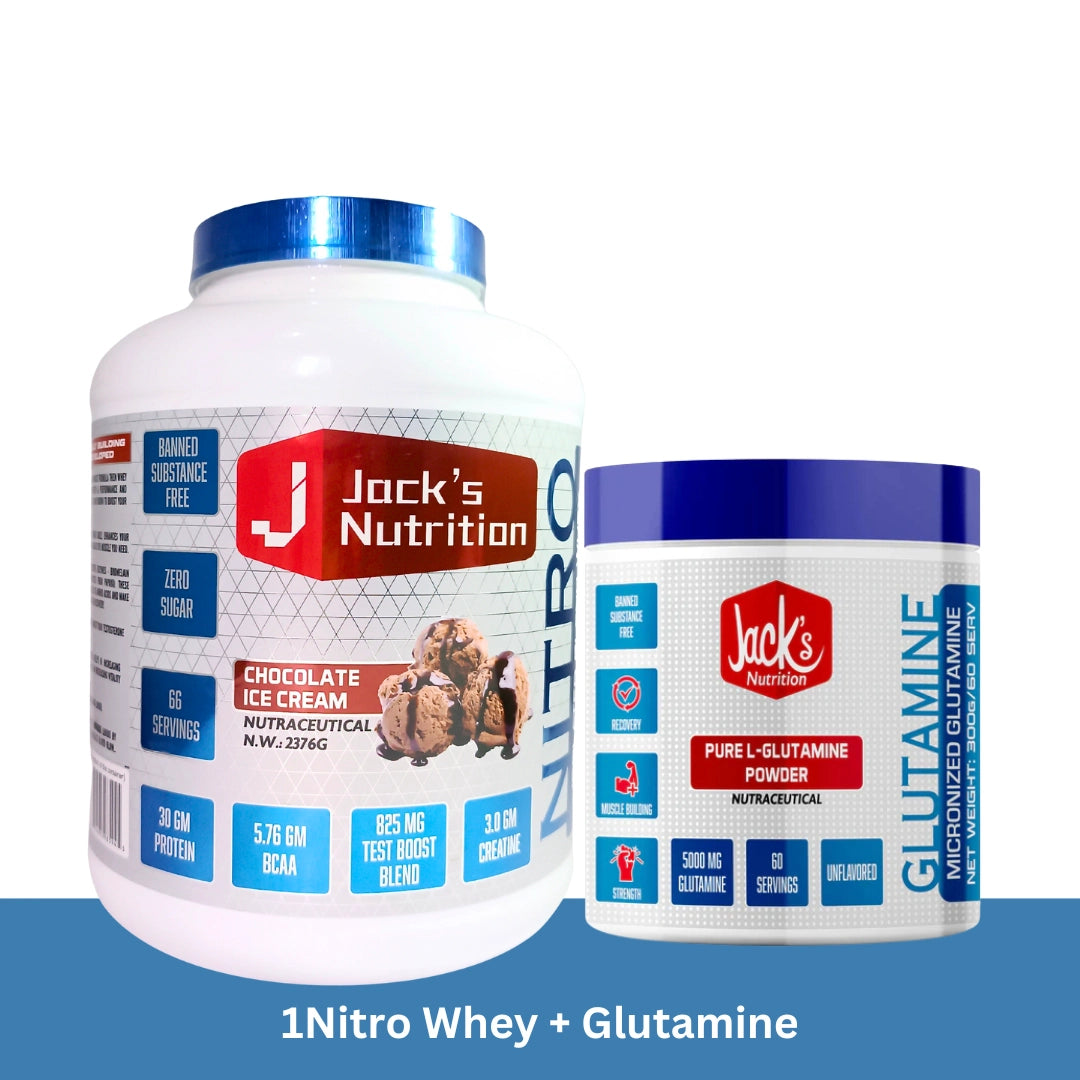 Jacks Nutrition Nitro Whey + Glutamine Combo