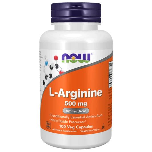 Now Foods L- Arginine 500 mg- 100 Capsules