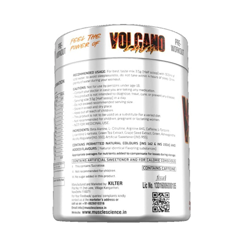 Muscle Science Volcano Lava Pre Workout - 42 Servings
