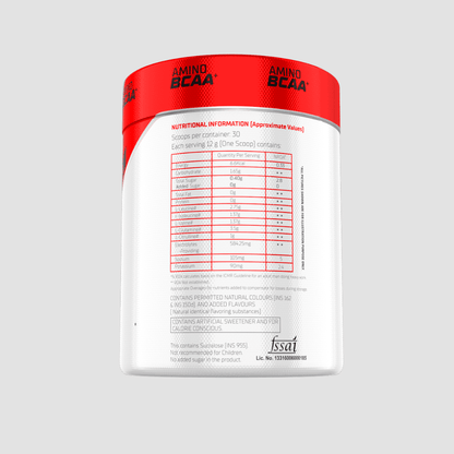 Muscle Science Amino BCAA - 30 Servings + FREE Steel Shaker